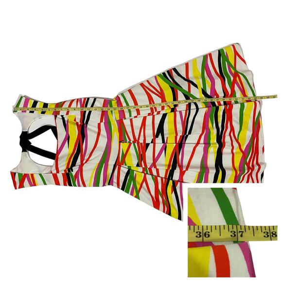 David Meister Multicolor Sleeveless Fit and Flare Dress - 2 - Picture 3 of 13